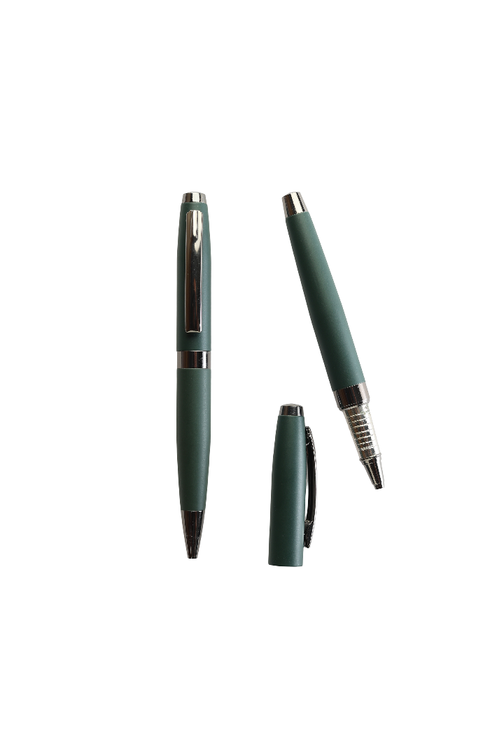 Model No - 027 Green Pen With a Perfect Blend Of Copper
