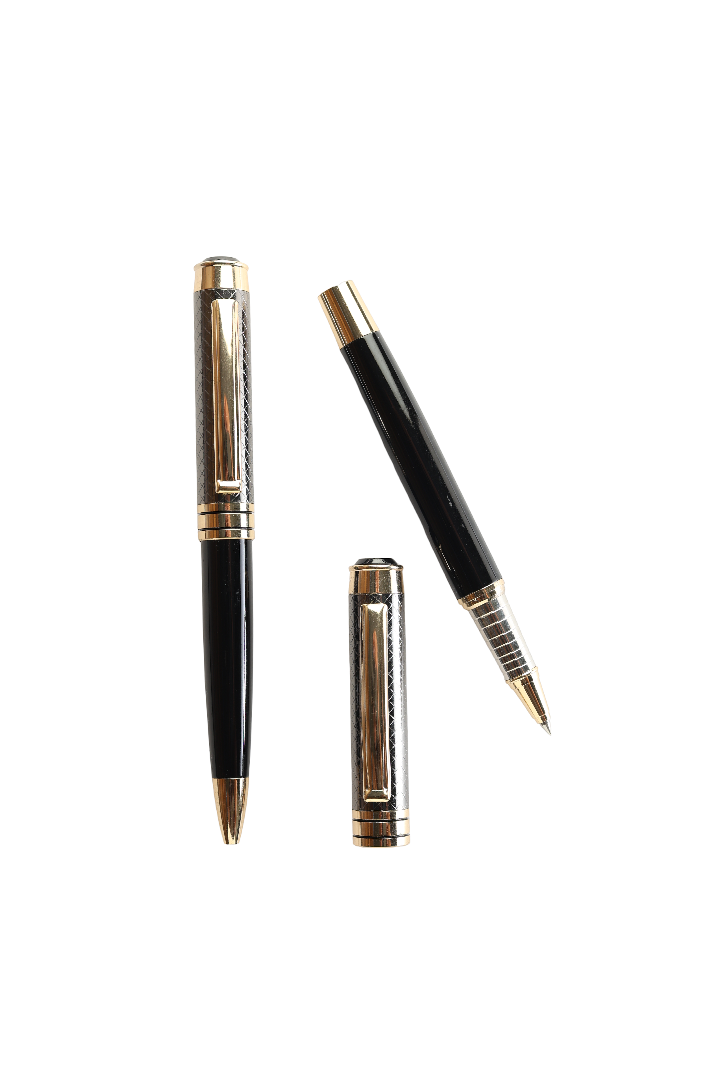Model No - 024 Bold Black Pen With Silver Shine