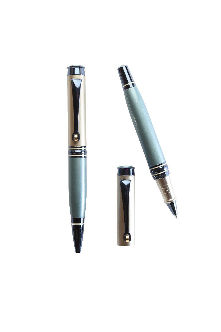 Model No - 009 Light Blue Metallic Pens